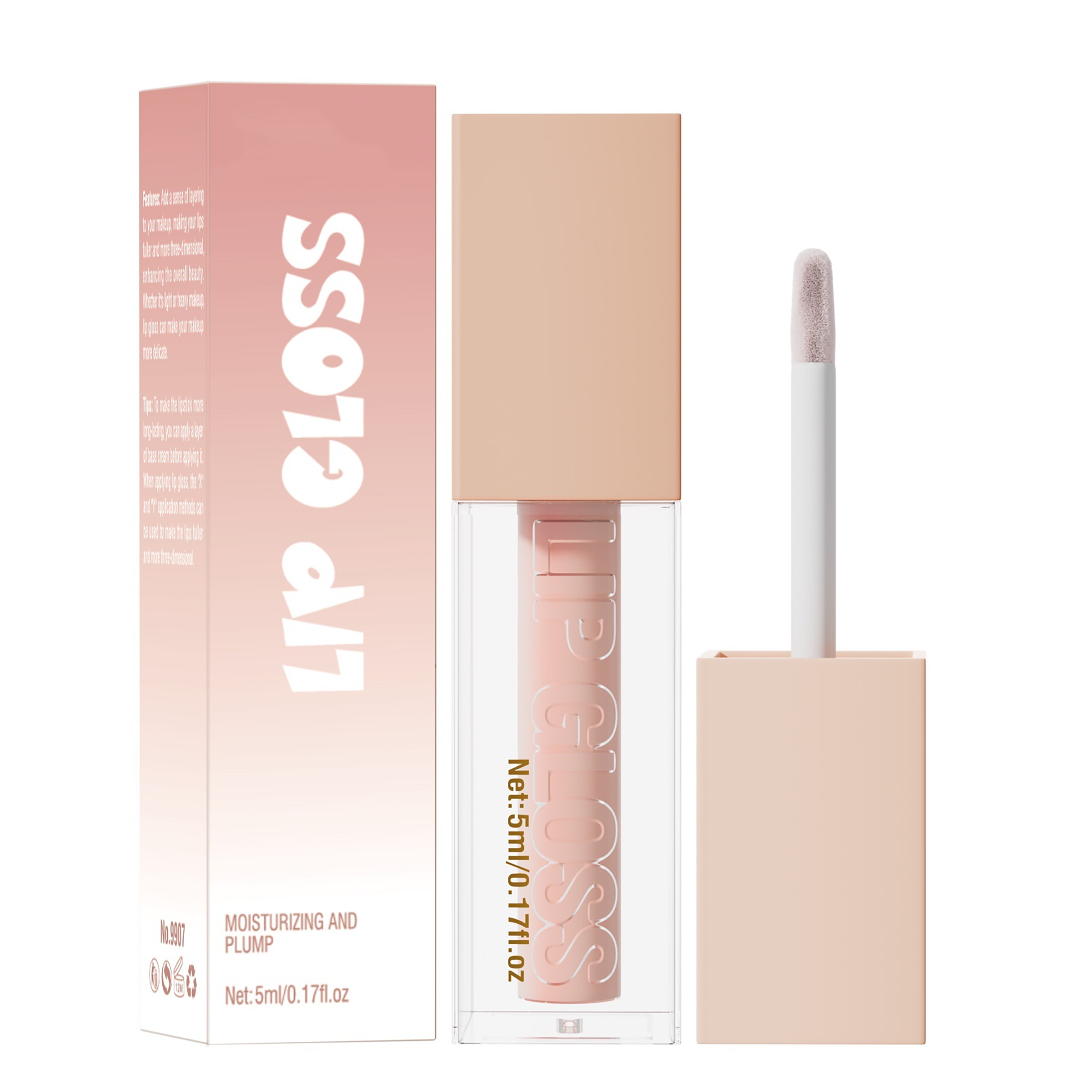 ILANSLEY Nourishing Lip Gloss, Hydrating Shine with Jojoba Oil & Vitamin E