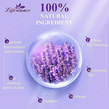 Premium Purple Wax Refill by Lifestance - Salon-approved Hair Removal Solution