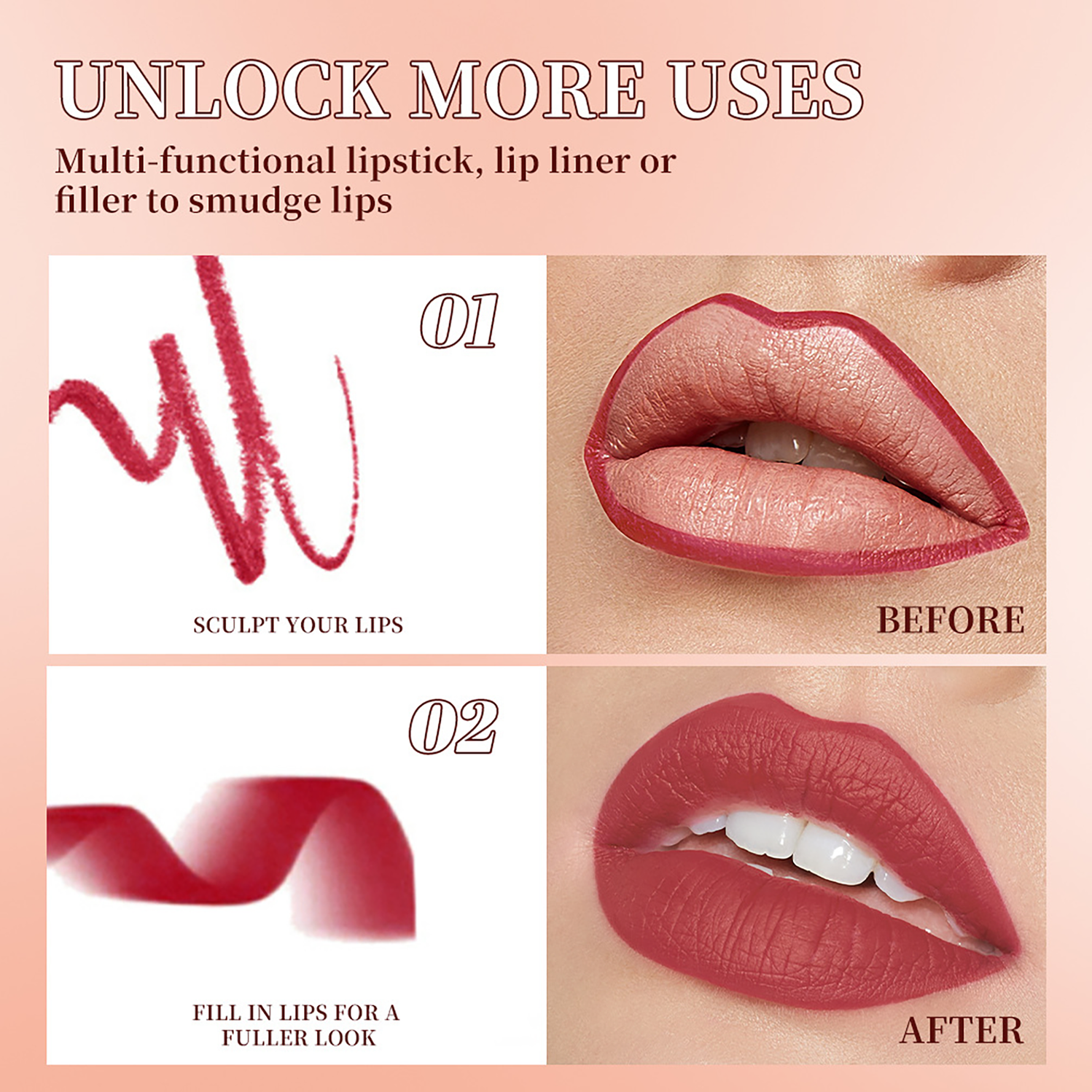 POT WARMER Luxe Matte Lipstick - Long-Lasting Creamy Color with Vitamin E