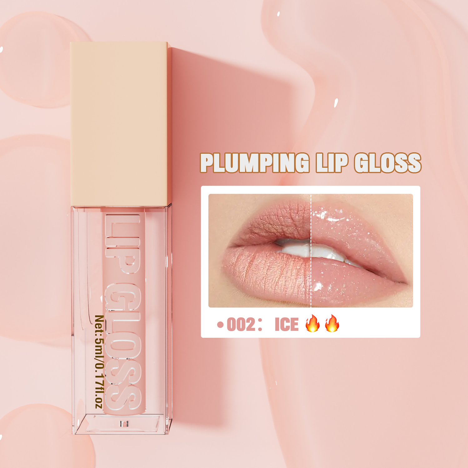 ILANSLEY Nourishing Lip Gloss, Hydrating Shine with Jojoba Oil & Vitamin E