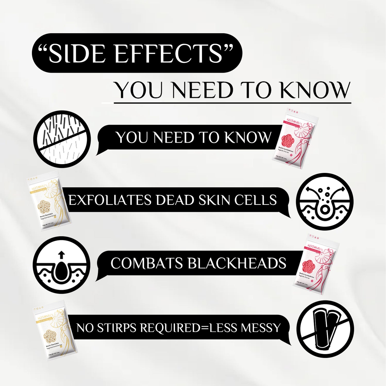 KOTAMU Wax Kit Pink Digital Hair Removal Waxing Kit for Face, Eyebrow, Body, Brazilian, Bikini, Sensitive Skin Wax Machine for Home Salon