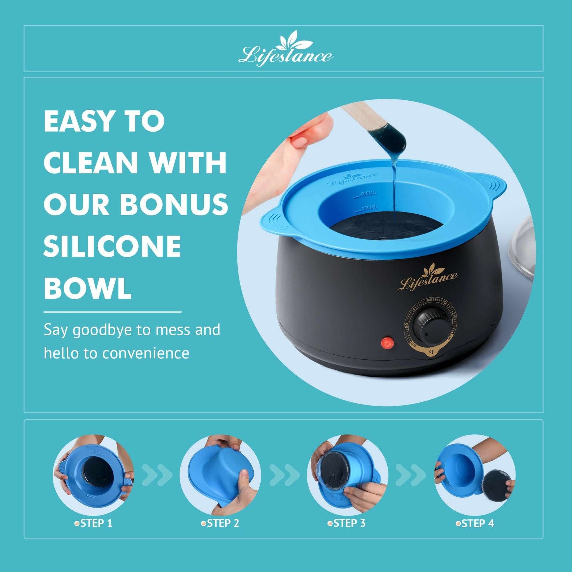 Lifestance Starter Waxing Kit - Silicone Pot Use