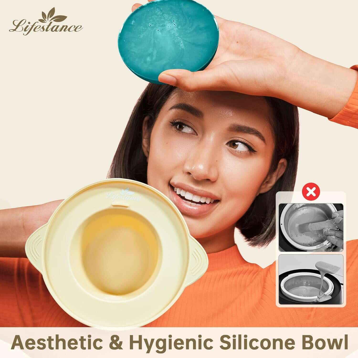Lifestance Premium Waxing Kit - Silicone Pot Display