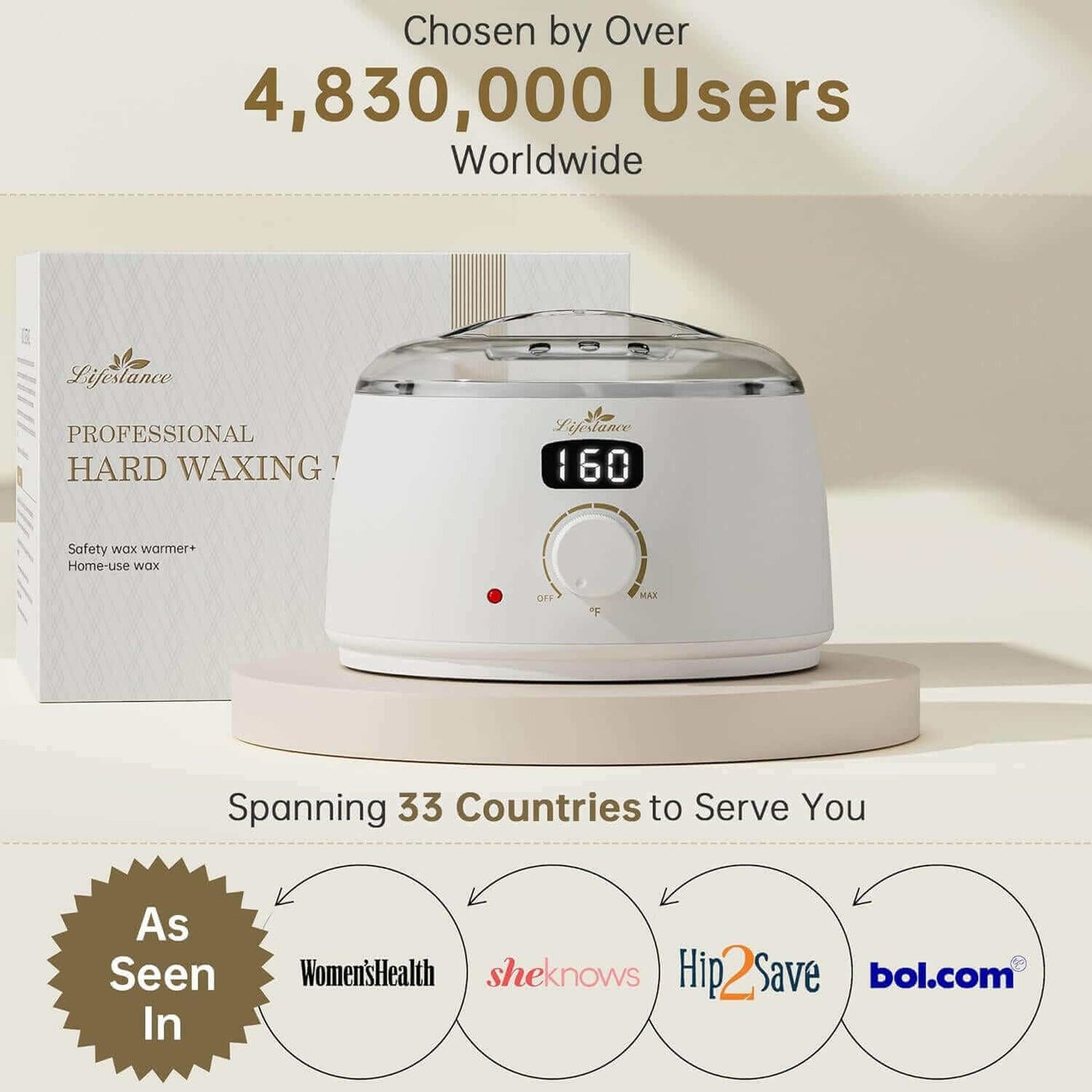 Lifestance Premium Waxing Kit - L3 Wax Warmer