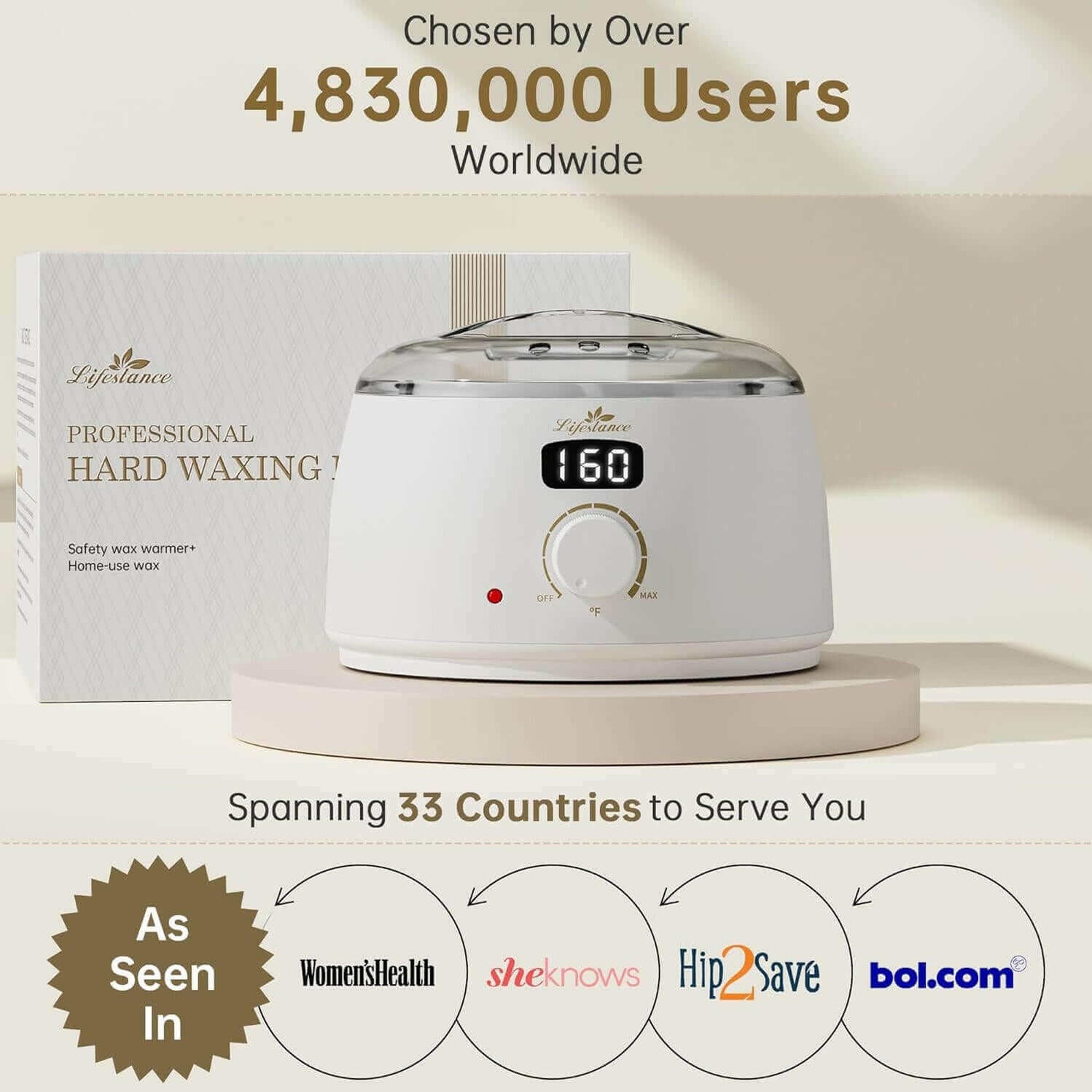 Lifestance Premium Waxing Kit - L3 Wax Warmer