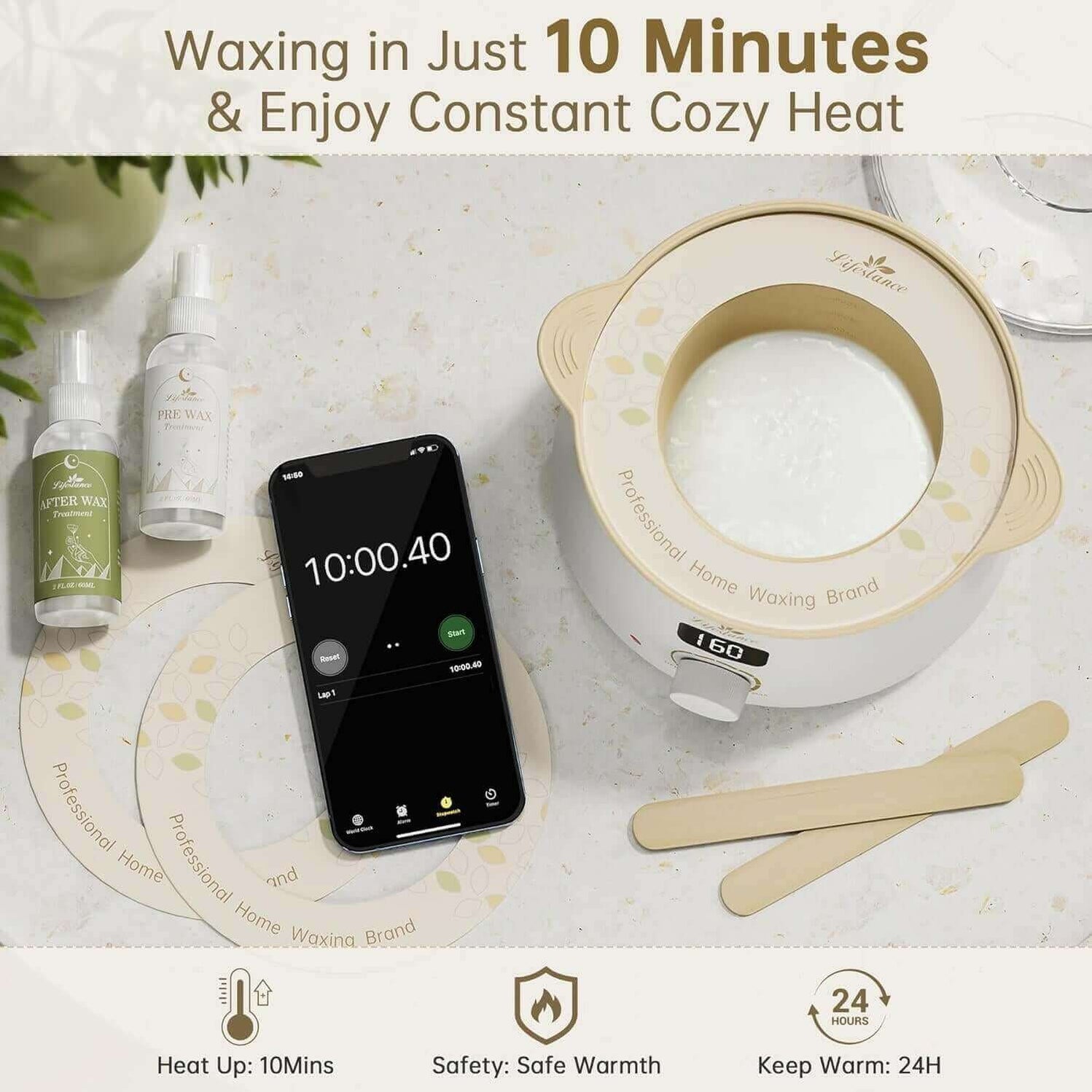 Lifestance Premium Waxing kits Only Takes 10 Minutes!