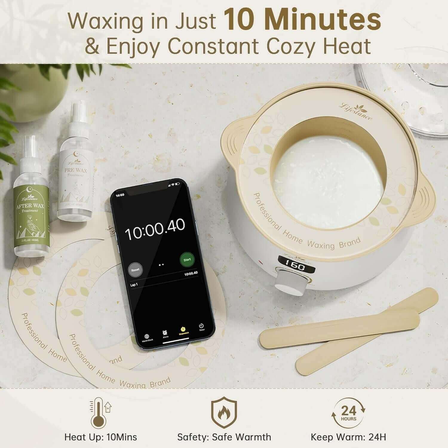 Lifestance Premium Waxing kits Only Takes 10 Minutes!