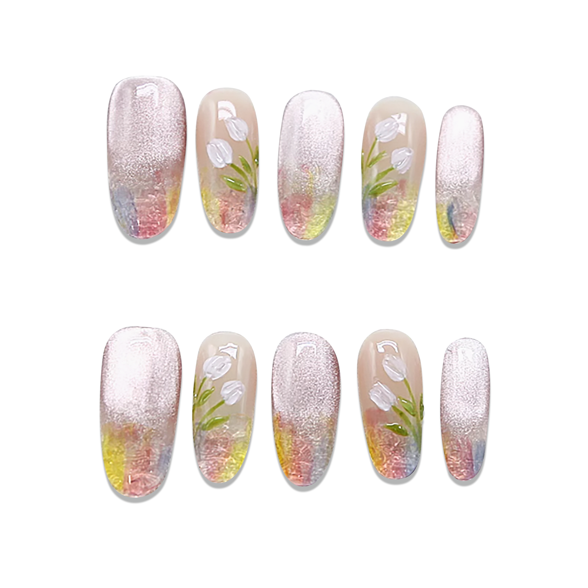 BLITZWAX Press-On False Nails, Salon-Quality Manicure Kit with Glue & Accessories