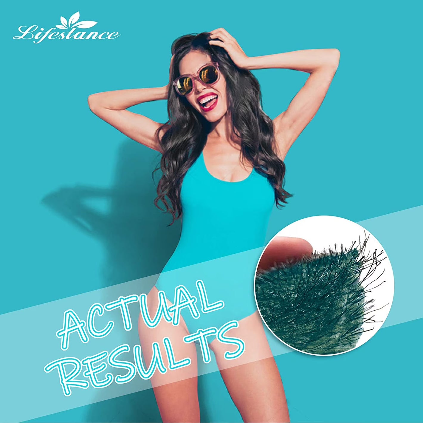 Lifestance 1lb/16oz Jasmine Brazilian Bikini Hard Wax Beads Kit for at Home Sensitive Skin Hair Removal on Face, Body, Legs, Underarms, Eyebrow