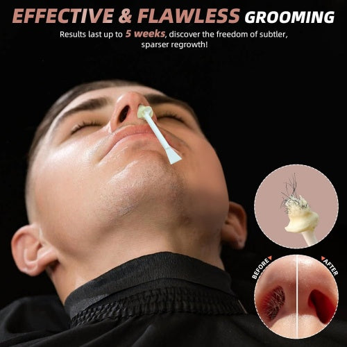 KOTAMU Nose Wax Kit for Sensitive Delicate Skin Ear Hair Removal, at Home Nostril Waxing Kit