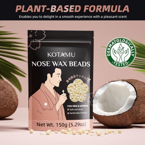 KOTAMU Nose Wax Kit for Sensitive Delicate Skin Ear Hair Removal, at Home Nostril Waxing Kit