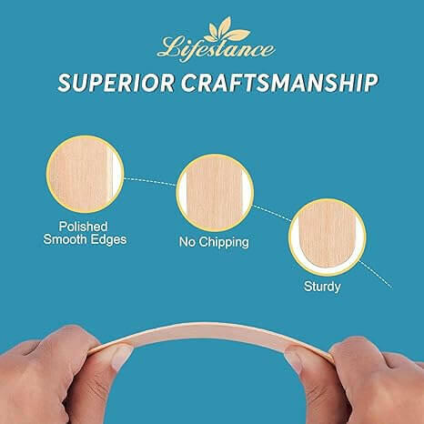 Lifestance 6" Large Disposable Wax Sticks - 60 Pack, 0.7lb - Waxing Essential