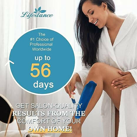 Lifestance Depilatory Wax Beads, 1.1lb Blue Wax Refill - Superior Hair Removal Formula