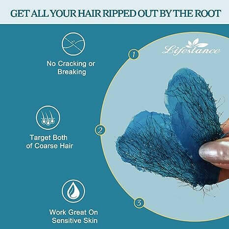 Lifestance Depilatory Wax Beads, 1.1lb Blue Wax Refill - Effective Hair Removal Option